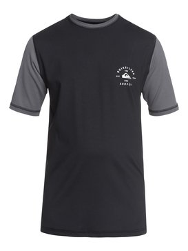quiksilver, Colour Blocked - Camiseta de Surf Anfibia con Protección Solar UPF 50, BLACK (kvj0) Colour Blocked - Amphibian UPF 50 Surf T-Shirt EQBWR03046