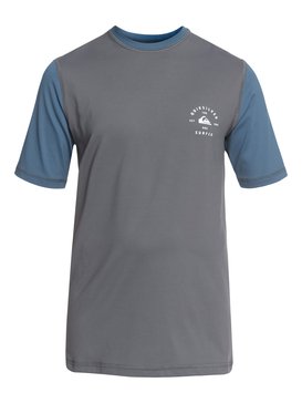 quiksilver, Colour Blocked - Camiseta de Surf Anfibia con Protección Solar UPF 50, IRON GATE (kzm0) Colour Blocked - Amphibian UPF 50 Surf T-Shirt EQBWR03046