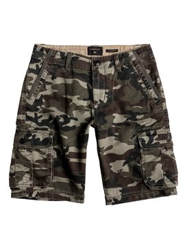 quiksilver, Boy's 8-16 Everyday Deluxe Cargo Shorts, CAMO DELUXE (gpb6) Everyday Deluxe 18" - Cargo Shorts EQBWS03126