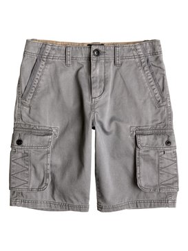 quiksilver, Boy's 8-16 Everyday Deluxe Cargo Shorts, CASTLEROCK (kpv0) Everyday Deluxe 18" - Cargo Shorts EQBWS03126