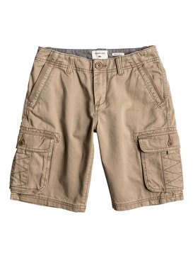 quiksilver, Boy's 8-16 Everyday Deluxe Cargo Shorts, ELMWOOD (tmp0) Everyday Deluxe 18" - Cargo Shorts EQBWS03126