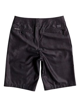 quiksilver, Boy's 8-16 Union Amphibian 19" Amphibian Shorts, BLACK (kvj0) UNION PLAID AMPHIBIAN YOUTH 19 EQBWS03195