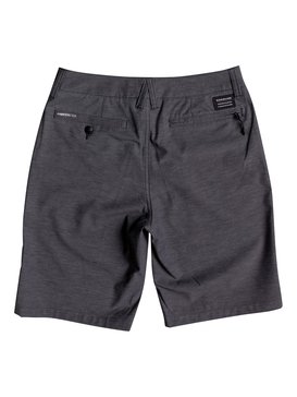 quiksilver, Boy's 8-16 Union Heather Amphibian 18" Amphibian Shorts, BLACK (kvj0) UNION HEATHER AMPHIBIAN YTH 18 EQBWS03199