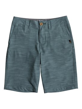 quiksilver, Boys 8 -16 Union Slub 19" Amphibian Shorts, MALLARD GREEN (gqn0) UNION SLUB YOUTH 19 EQBWS03240