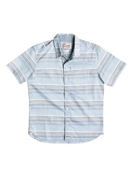 quiksilver, Boy's 8-16 The Aventail Short Sleeve Shirt, THE AVENTAIL CAPTAIN BLUE (bme3) The Aventail - Short Sleeve Shirt EQBWT03120