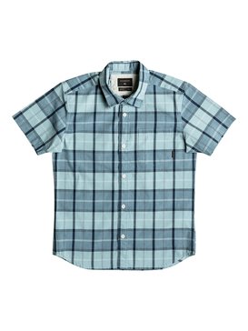 quiksilver, Everyday Check - Chemise à manches courtes, STONE BLUE CHECK (bhy1) Everyday Check - Short Sleeve Shirt EQBWT03150