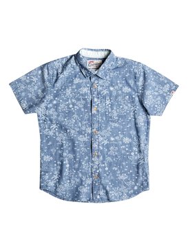 quiksilver, Bloom Field Diver - Camicia a maniche corte, INDIGO PYRAMID (bnd6) Bloom Field Diver - Short Sleeve Shirt EQBWT03154