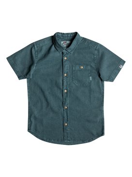 quiksilver, Time Box - Chemise à manches courtes, INDIAN TEAL (bqk0) Time Box - Short Sleeve Shirt EQBWT03157