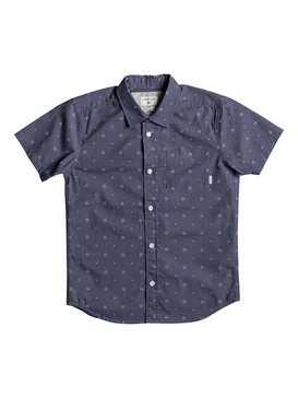 quiksilver, Boys 8 -16 Kamanoa Short Sleeve Shirt, VINTAGE INDIGO KAMANOA (byl6) Kamanoa - Short Sleeve Shirt EQBWT03199