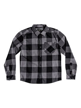 quiksilver, Motherfly Flannel - Chemise à manches longues, BLACK MOTHER FLANNEL Y (kvj1) Motherfly Flannel - Long Sleeve Shirt EQBWT03227