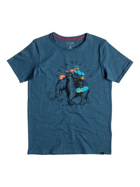 quiksilver, Slub Momoth - Tee-Shirt, INDIAN TEAL (bqk0) Slub Momoth - T-Shirt EQBZT03496