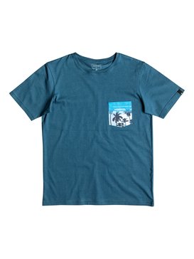 quiksilver, Pickup - Maglietta con tasca, INDIAN TEAL (bqk0) Pickup - Pocket T-Shirt EQBZT03497