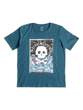 quiksilver, Classic Danger Beach - Tee-Shirt, INDIAN TEAL (bqk0) Classic Danger Beach - T-Shirt EQBZT03532