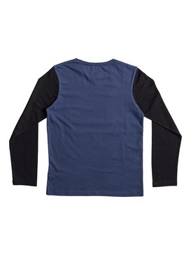 quiksilver, Colorblock Tacos - T Shirt à manches longues, DARK DENIM (brq0) Colorblock Tacos - Long Sleeve T-Shirt EQBZT03576