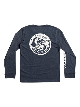 quiksilver, Bad Vision - T Shirt à manches longues, DARK DENIM HEATHER (brqh) Bad Vision - Long Sleeve T-Shirt EQBZT03589