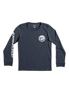 quiksilver, Bad Vision - T Shirt à manches longues, DARK DENIM HEATHER (brqh) Bad Vision - Long Sleeve T-Shirt EQBZT03589