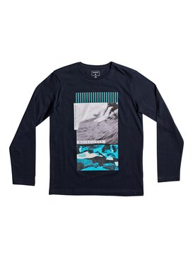quiksilver, Classic Jem Barrel - T Shirt à manches longues, NAVY BLAZER (byj0) Classic Jem Barrel - Long Sleeve T-Shirt EQBZT03628