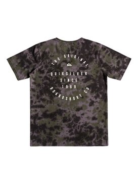 quiksilver, DOME SPEAK TIE AND DYE TEE YOU, RAVEN TIE AND DYE (ksq6) DOME SPEAK TIE AND DYE TEE YOU EQBZT03725