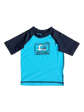 quiksilver, Bubble Dream - Lycra à manches courtes, BLUE DANUBE/ NAVY BLAZER (xbkb) Bubble Dream - Short Sleeve Rash Vest EQIWR03006