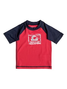 quiksilver, Bubble Dream - Lycra à manches courtes, QUIK RED/ NAVY BLAZER (xrrb) Bubble Dream - Short Sleeve Rash Vest EQIWR03006