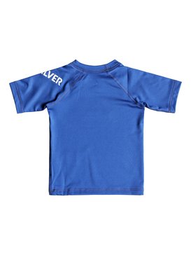 quiksilver, All Time - Licra de Manga Corta con Protección Solar UPF 50, ELECTRIC BLUE (bpb0) All Time - Short Sleeve UPF 50 Rash Vest EQIWR03010