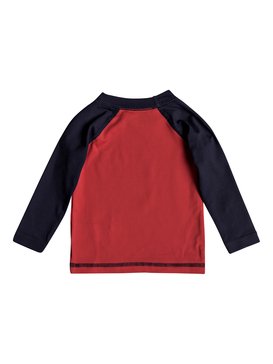 quiksilver, Bubble Dream - Licra de Manga Larga con Protección Solar UPF 50, RACING RED/ NAVY BLAZER (xrrb) Bubble Dream - Long Sleeve UPF 50 Rash Vest EQIWR03013