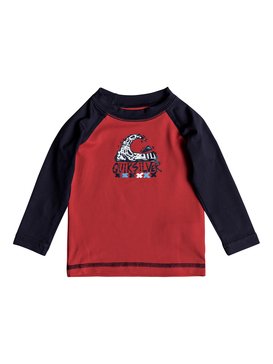 quiksilver, Bubble Dream - Licra de Manga Larga con Protección Solar UPF 50, RACING RED/ NAVY BLAZER (xrrb) Bubble Dream - Long Sleeve UPF 50 Rash Vest EQIWR03013