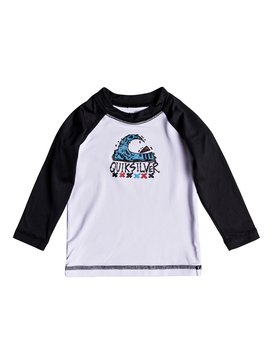 quiksilver, Bubble Dream - Licra de Manga Larga con Protección Solar UPF 50, WHITE/BLACK (xwwk) BUBBLE DREAM LS INFANT EQIWR03013