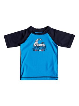 quiksilver, Bubble Dream - Licra de Manga Corta con Protección Solar UPF 50, BLUE DANUBE/ NAVY BLAZER (xbkb) Bubble Dream - Short Sleeve UPF 50 Rash Vest EQIWR03014