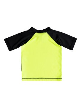 quiksilver, Bubble Dream - Licra de Manga Corta con Protección Solar UPF 50, SAFTEY YELLOW/BLACK (xggk) Bubble Dream - Short Sleeve UPF 50 Rash Vest EQIWR03014