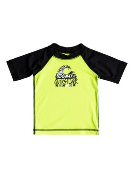 quiksilver, Bubble Dream - Licra de Manga Corta con Protección Solar UPF 50, SAFTEY YELLOW/BLACK (xggk) Bubble Dream - Short Sleeve UPF 50 Rash Vest EQIWR03014