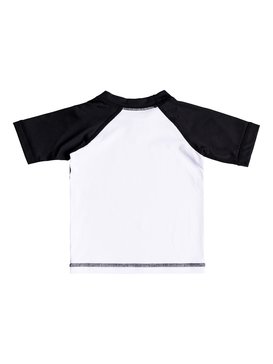 quiksilver, Bubble Dream - Licra de Manga Corta con Protección Solar UPF 50, WHITE/BLACK (xwwk) Bubble Dream - Short Sleeve UPF 50 Rash Vest EQIWR03014
