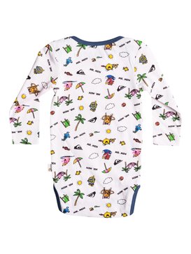 quiksilver, Mr Men Body - Tee-Shirt à manches longues ultra-doux, WHITE (wbb0) Mr Men Body - Super-Soft Long Sleeve T-Shirt EQIZT03026