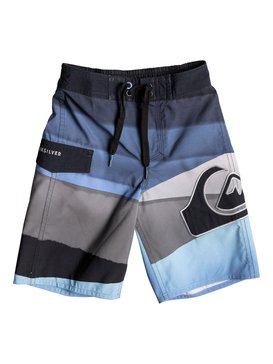 quiksilver, Boy's 2-7 Slash Logo 14" Boardshorts, REGATTA (bla6) SLASH LOGO BOY 14 EQKBS03117