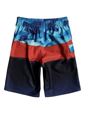 quiksilver, Boy's 2-7 Blocked Resin Camo 14" Boardshorts, ATOMIC BLUE (bmm6) BLOCKED RESIN CAMO BOY 14 EQKBS03128
