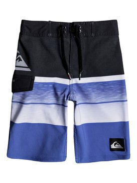 quiksilver, Boy's 2-7 Slab Logo 14" Boardshorts, ELECTRIC BLUE (bpb6) SLAB LOGO BOY 14 EQKBS03133