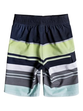 quiksilver, Boy's 2-7 Everyday Stripe 14" Boardshorts, BLUE LIGHT (bek6) EVERYDAY STRIPE BOY 14 EQKBS03136
