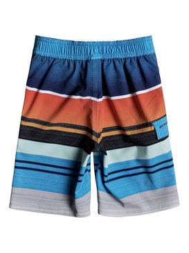 quiksilver, Boy's 2-7 Everyday Stripe 14" Boardshorts, CHERRY TOMATO (nnj6) EVERYDAY STRIPE BOY 14 EQKBS03136