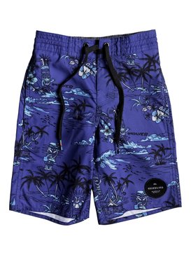quiksilver, Boy's 2-7 Tiki 14" Boardshorts, ELECTRIC BLUE (bpb6) TIKI BEACHSHORT BOY 14 EQKBS03140