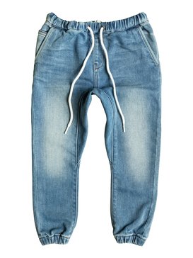 quiksilver, Fonic Creamy - Shorts en molleton denim coupe slim, CREAMY (byhw) Fonic Creamy - Slim Fit Denim Jogger Shorts EQKDP03064