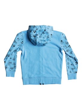 quiksilver, Quiksilver Dog - Felpa con cappuccio e zip, BONNIE BLUE (bjb0) Quiksilver Dog - Zip-Up Hoodie EQKFT03183