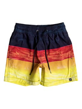 quiksilver, Word Waves 12" - Swim Shorts, NASTURTICM (mkm6) Word Waves 12" - Swim Shorts EQKJV03024