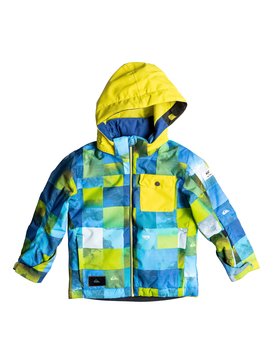quiksilver, Little Mission - Veste de snow, BLUE SULPHUR ICEY CHECK (ggp9) Little Mission - Snow Jacket EQKTJ03006
