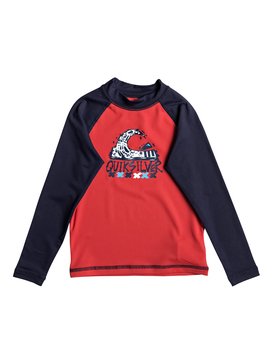 quiksilver, Bubble Dream - Lycra à manches longues, QUIK RED (rqr0) Bubble Dream - Long Sleeve Rash Vest EQKWR03023