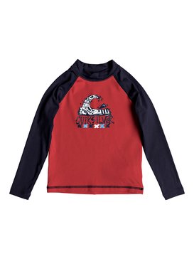 quiksilver, Bubble Dream - Licra de Manga Larga con Protección Solar UPF 50, RACING RED/ NAVY BLAZER (xrrb) BUBBLE DREAM LS EQKWR03023