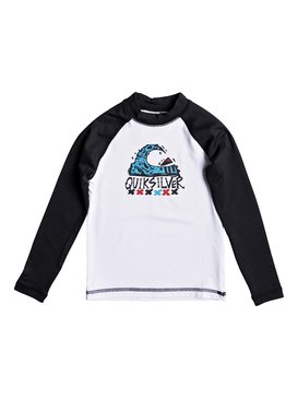 quiksilver, Bubble Dream - Licra de Manga Larga con Protección Solar UPF 50, WHITE/BLACK (xwwk) BUBBLE DREAM LS EQKWR03023