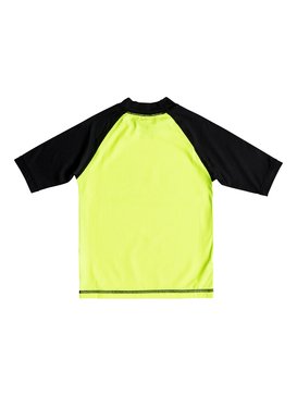 quiksilver, Bubble Dream - Licra de Manga Corta con Protección Solar UPF 50, SAFETY YELLOW/ BLACK (xggk) BUBBLE DREAM SS EQKWR03024