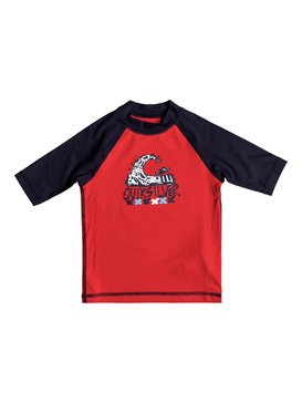 quiksilver, Bubble Dream - Licra de Manga Corta con Protección Solar UPF 50, RACING RED/ NAVY BLAZER (xrrb) BUBBLE DREAM SS EQKWR03024