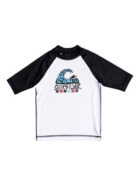 quiksilver, Bubble Dream - Licra de Manga Corta con Protección Solar UPF 50, WHITE/BLACK (xwwk) BUBBLE DREAM SS EQKWR03024