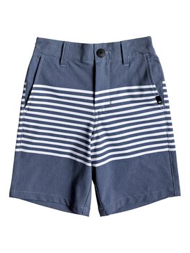 quiksilver, Boy's 2-7 Echo Stripe Amphibian 14" Shorts, ESTATE BLUE (bsw6) ECHO STRIPE AMPHIBIAN BOY 14 EQKWS03124